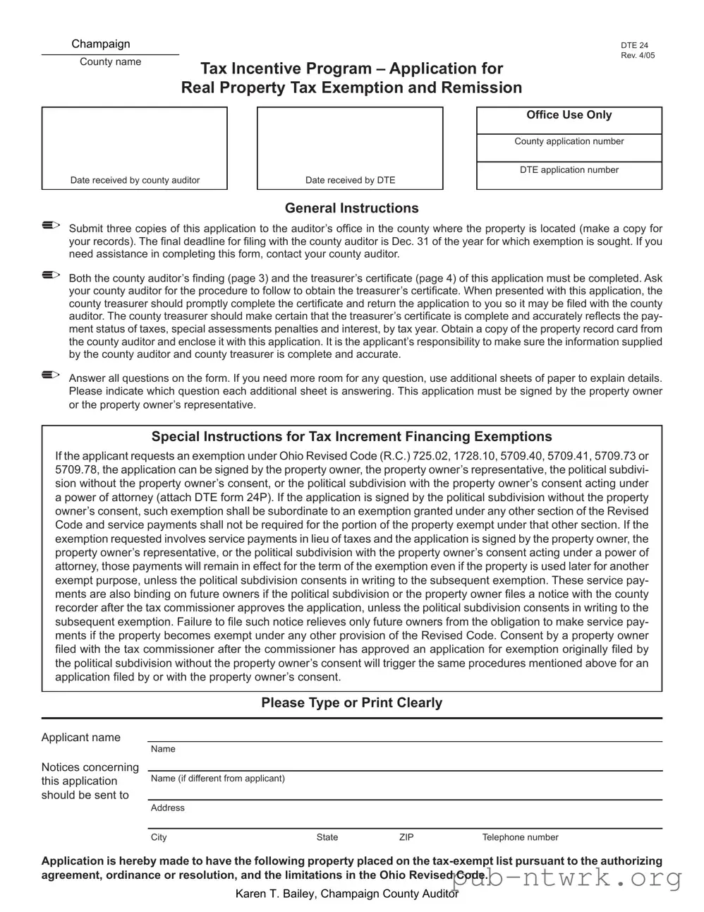 Blank Ohio Dte 24 PDF Form
