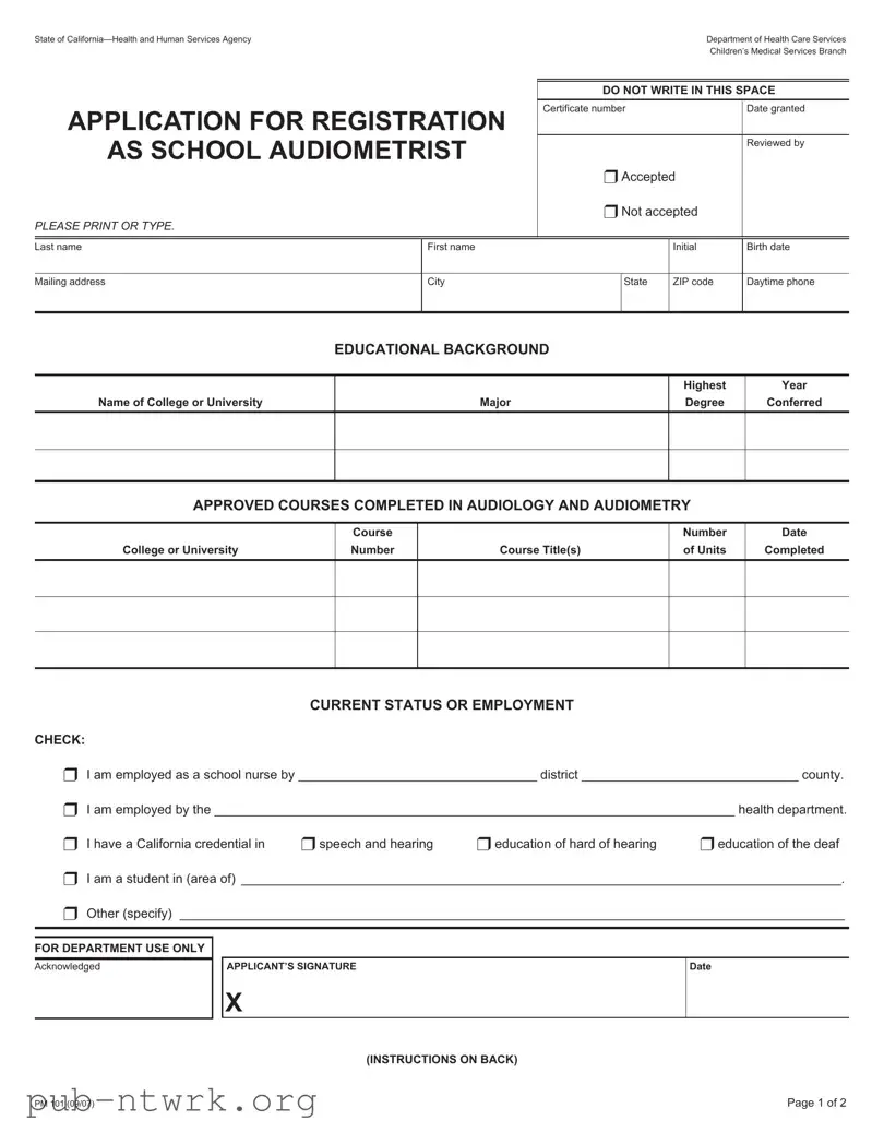 Blank California Pm 101 PDF Form
