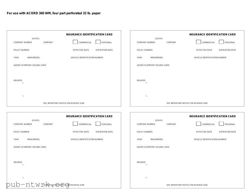 Blank Acord 50 WM PDF Form