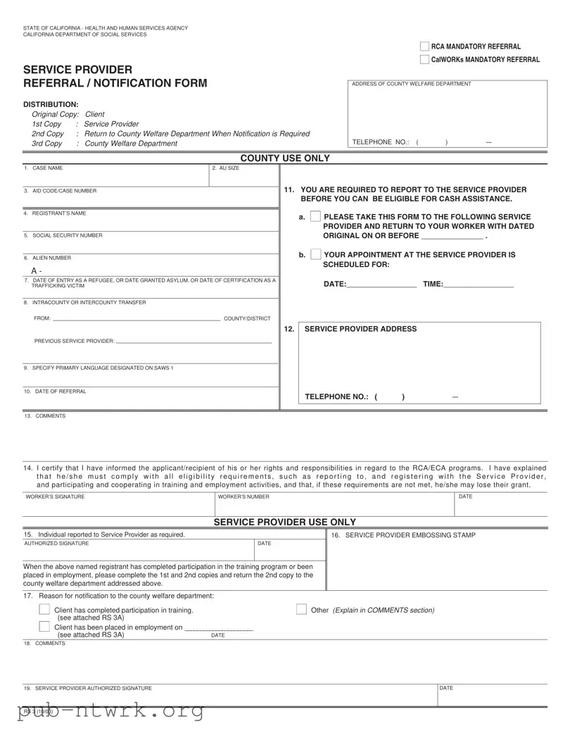 Blank California Rs 3 PDF Form