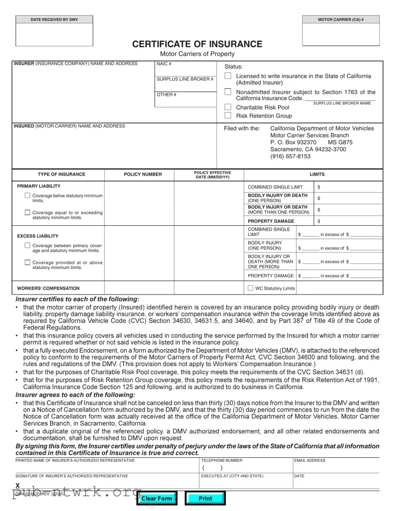 Blank Dmv 65 Mcp PDF Form