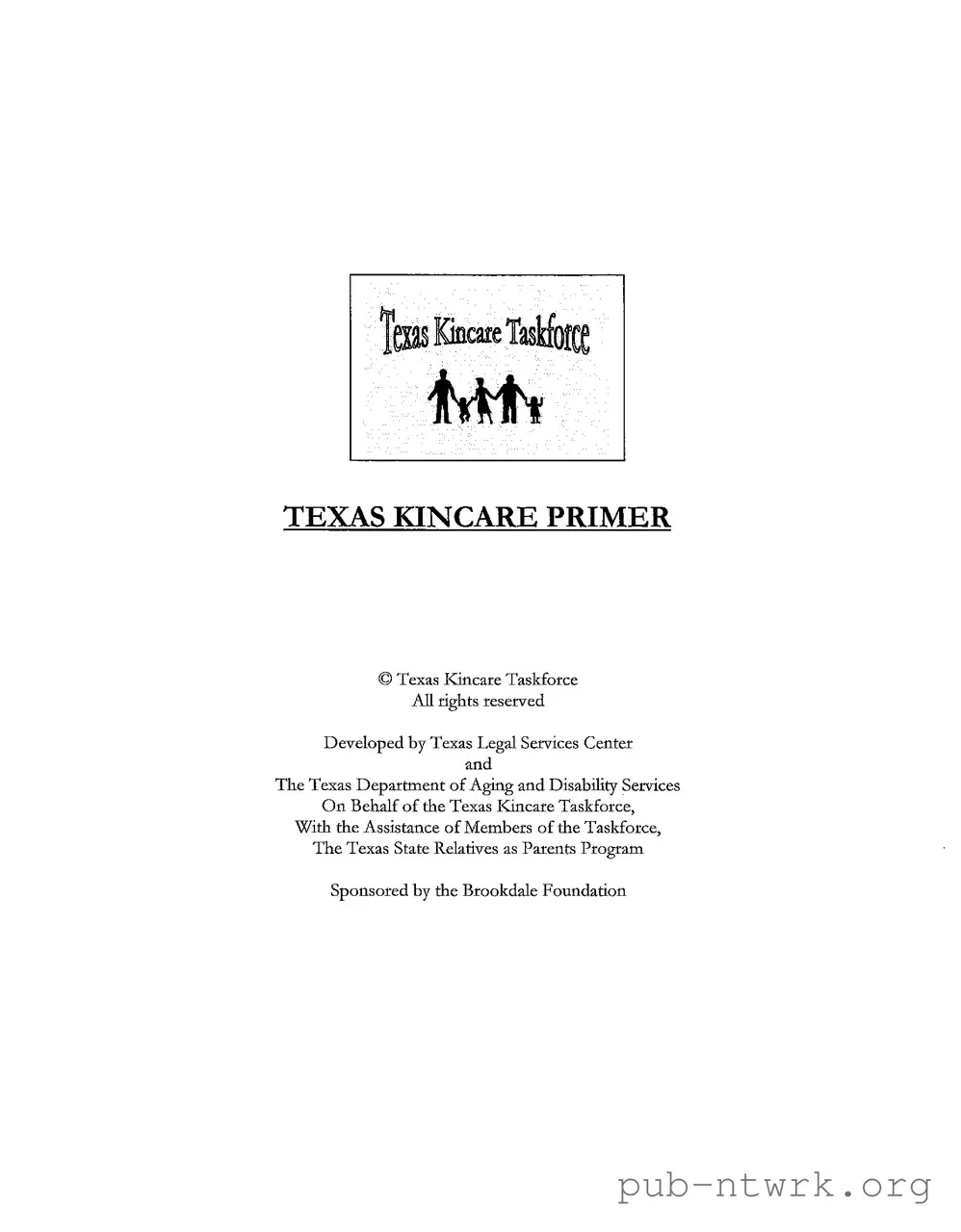 Blank Texas Kincare Primer PDF Form