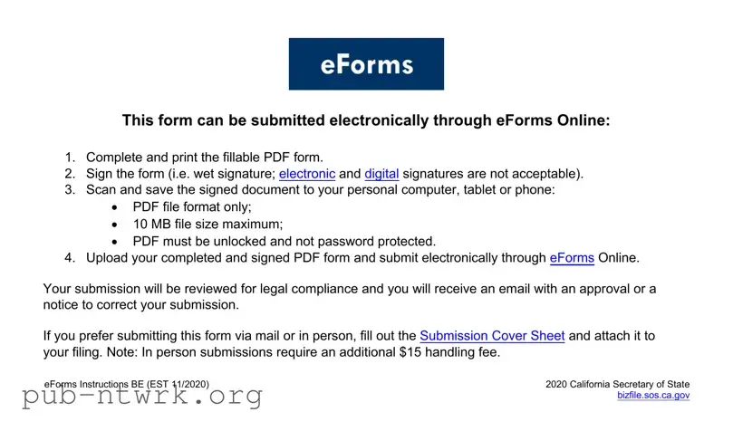 Blank California Llp 2 PDF Form