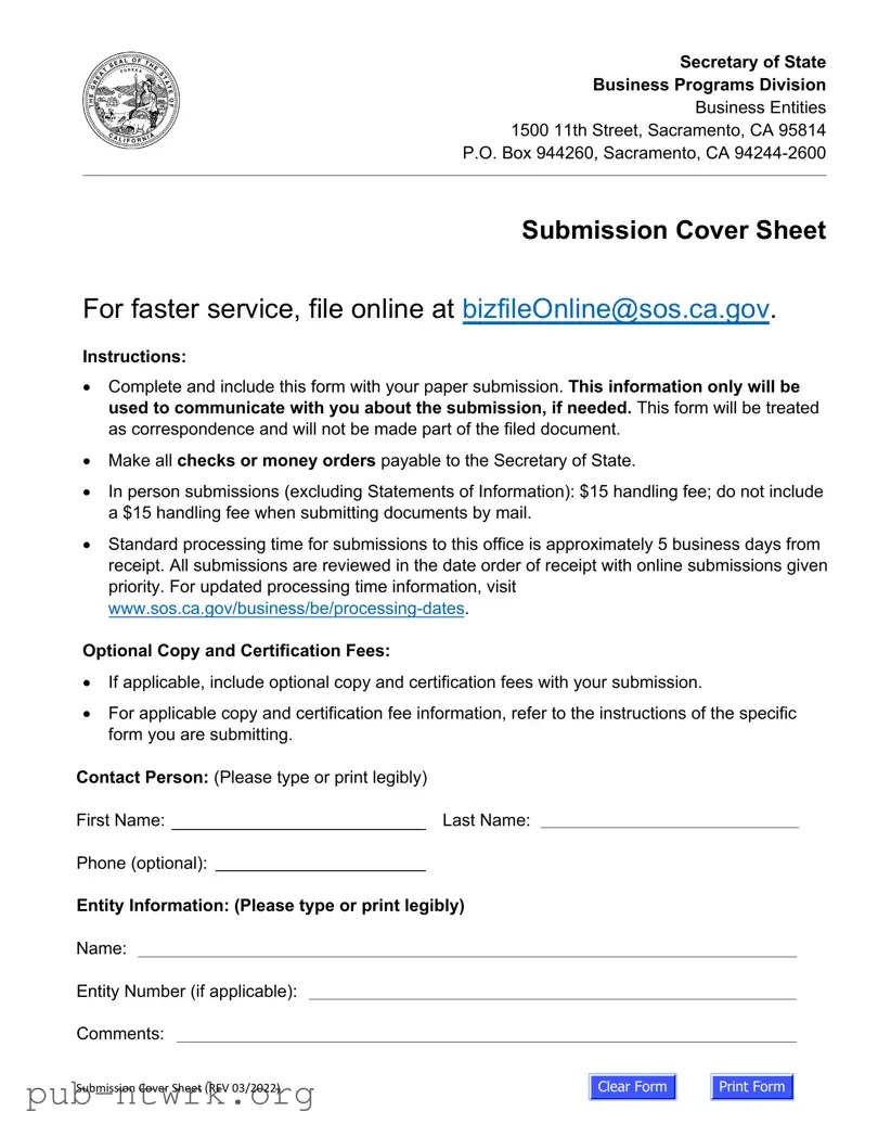 Blank California Llc 1 PDF Form