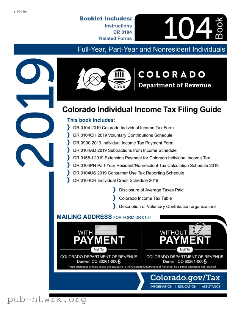 Blank Colorado Tax PDF Form