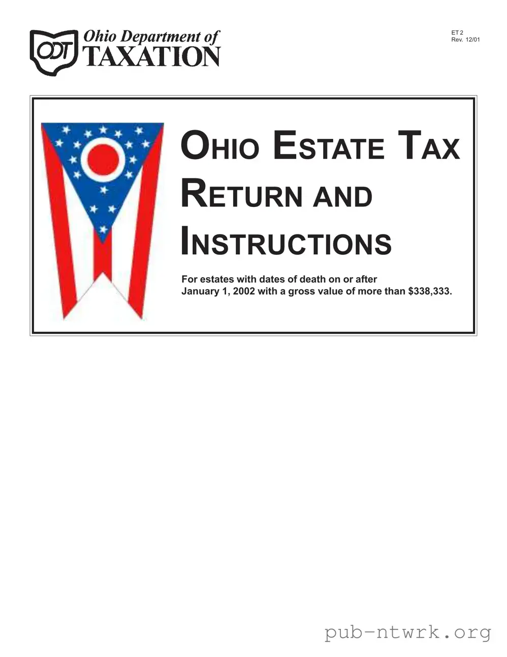 Blank Ohio Et 2 PDF Form