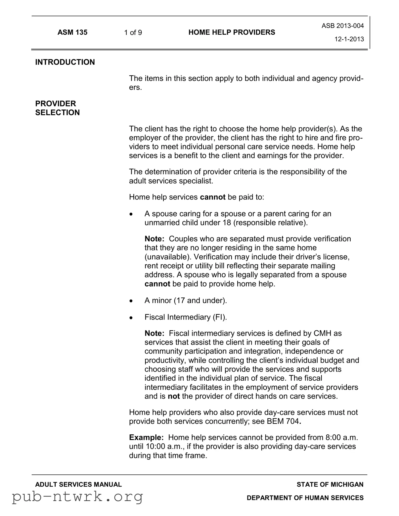 Blank Michigan Gov Homehelp PDF Form