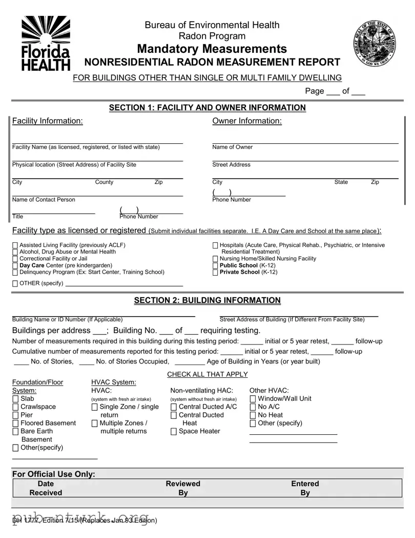 Blank Florida Dh 1777 PDF Form
