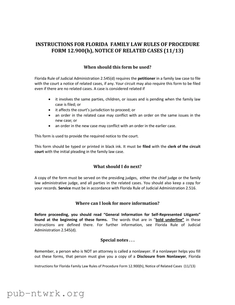 Blank Florida Procedure PDF Form