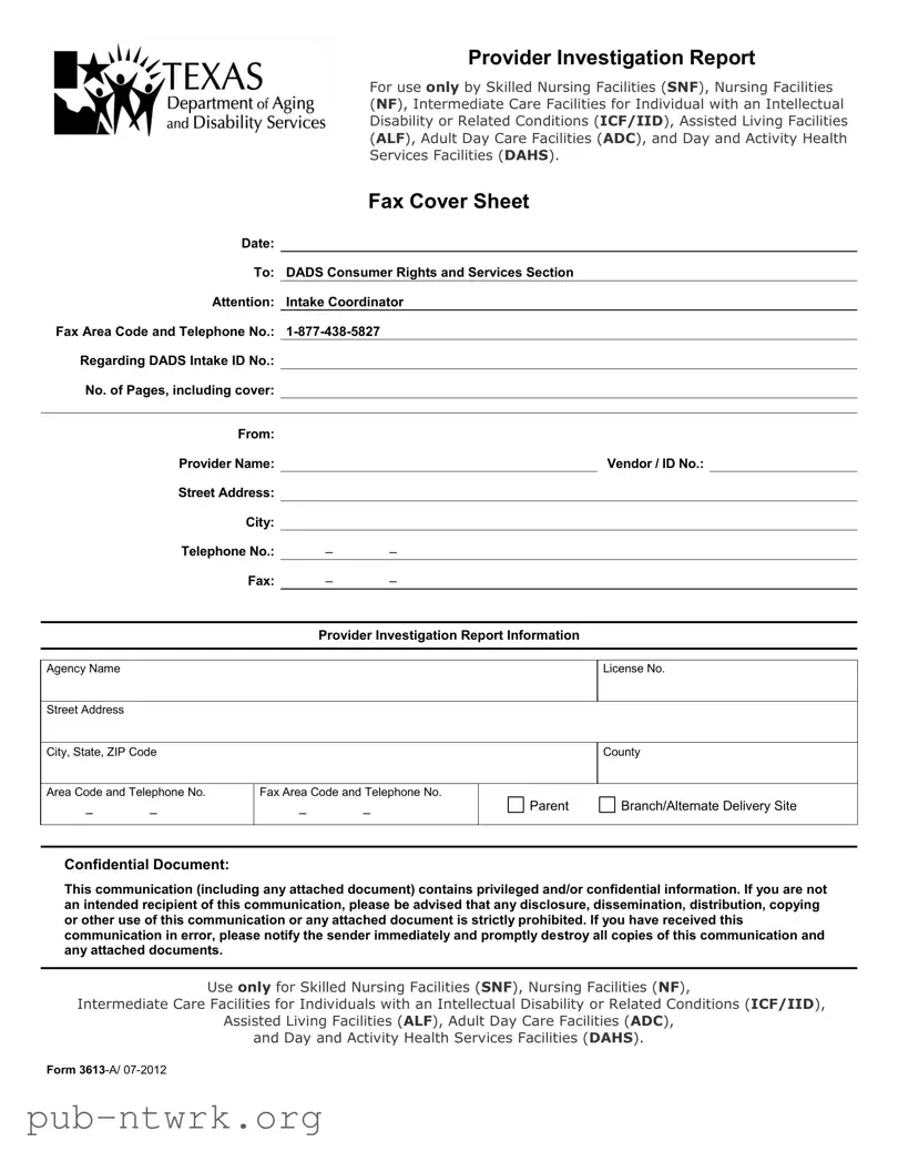 Blank 3613 A PDF Form