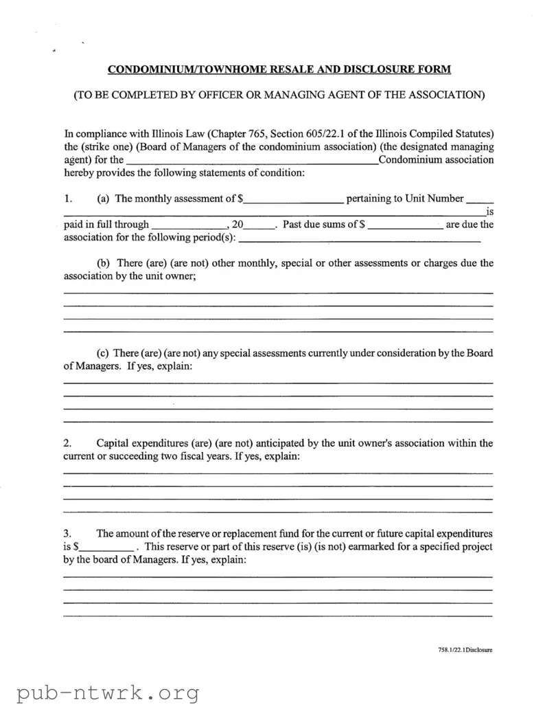 Blank Act 221 Disclosure PDF Form